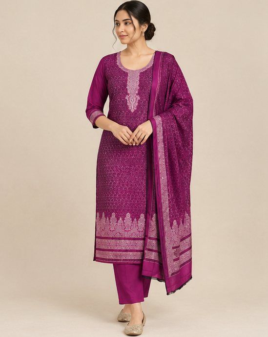 Habba suit set, styled image 3 made with AI, shown stitched