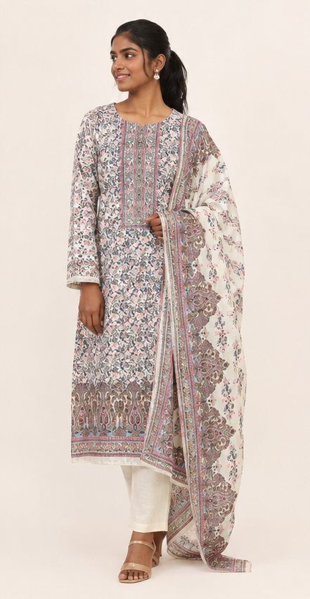 Nawa suit set, styled image 4 made with AI, shown stitched